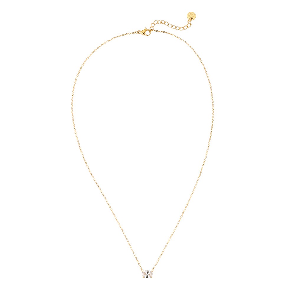 Diamond Heart Mini Edelstahl Halskette