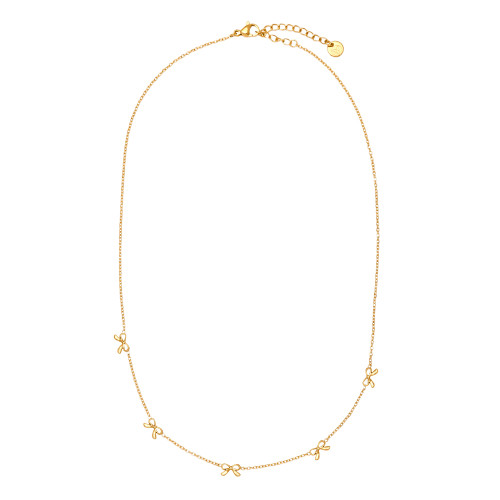 41cm Tiny Bowtie Edelstahl Halskette