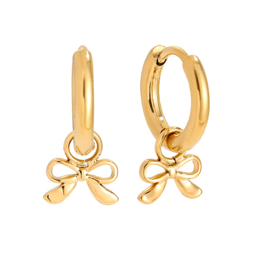 2cm Tiny Bowtie Edelstahl Ohrringe