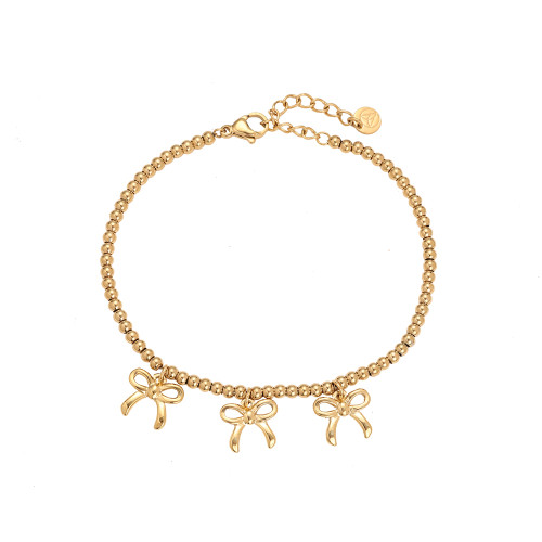 16cm Bowtie In Linsen Chain Edelstahl Armkette