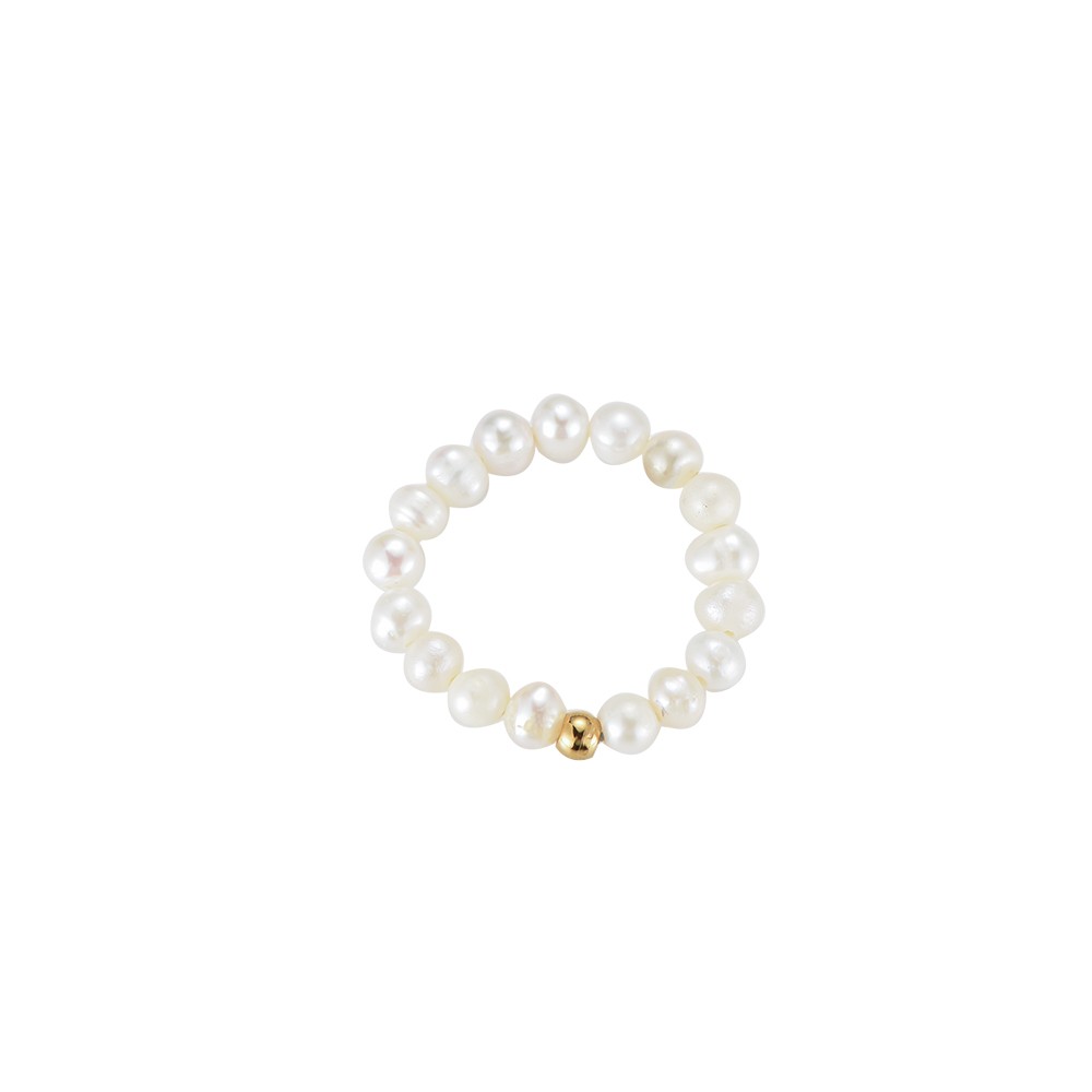Small Pearls No.2 Edelstahl Ring