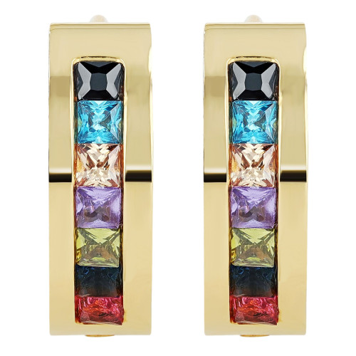 "Rosalyn" Edelstahl Klappcreole, Similibesatz, Ø 12 mm