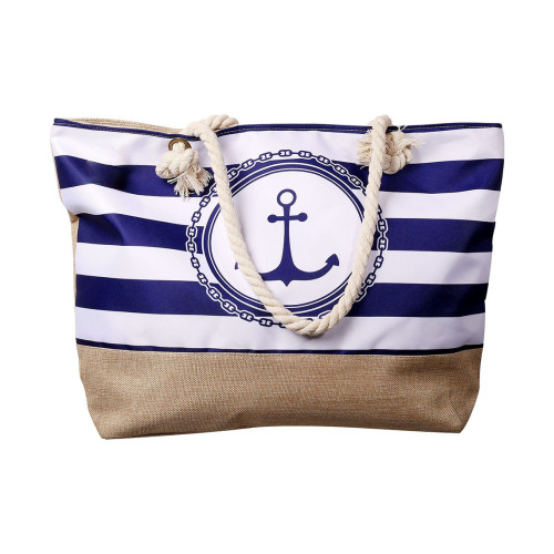 DamenStrandtasche mit maritimen Motiven