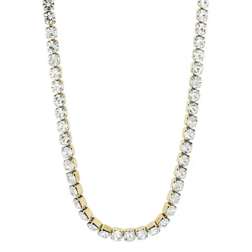 "Taina" Tenniskette, Edelstahl, 40 + 5cm, goldfarben