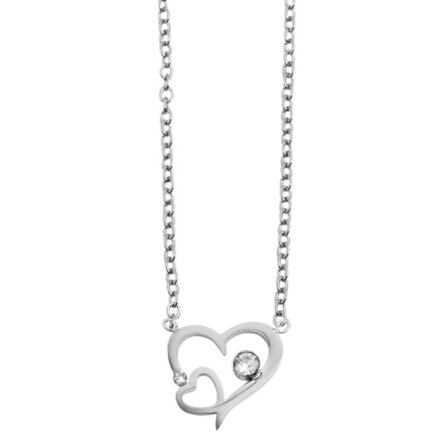 Ankerkette, Edelstahl, Herzanhänger