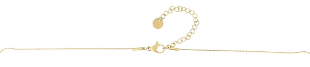 "Trixi" - Kette (40 +5 cm) mit Anhänger/ Hufeisen, Edelstahl, Akzent – Bild 3