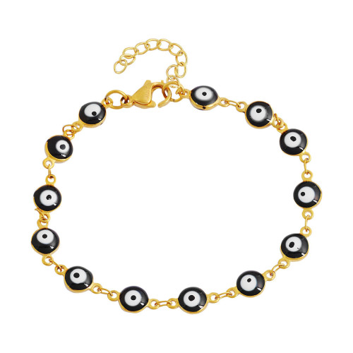 Armband aus Edelstahl, Nazar-Auge