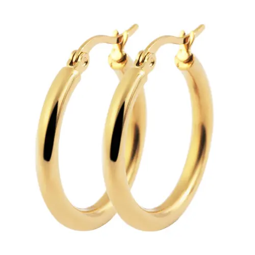 Creolen, Edelstahl, goldfarben